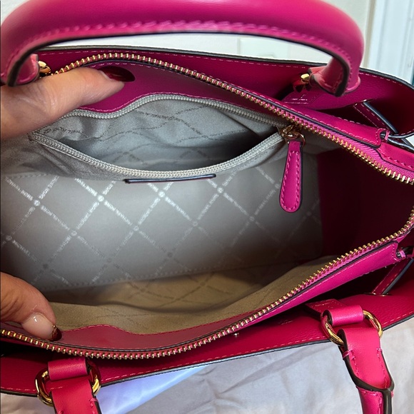 Michael Kors Electric Pink Reed Large Satchel with Matching Wallet - Picture 11 of 16